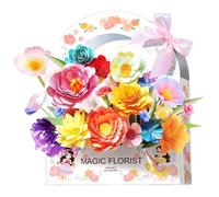 Kit de Ciencias de Las Flores de Papel, 1 Set Paper Kit de Ciencia de Flores, Colorida Bloom Joy Making Making for Kids, Learning & Educational DIY Arts for Children