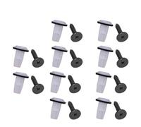 Kit de cierre de arco de rueda para forro de guardabarros con tornillos y tuercas compatible con 90103TA0000-10 juego de ojales de plástico y acero