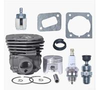 Kit de cilindro de 45 mm para pistón Fit 353 351 350 346XP Motosierra Big Bore Reemplazo con válvula de descompresión