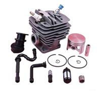 Kit de cilindro de 48 mm para MS360 036 034 Juego de reconstrucción de motosierra con juntas de pistón, sellos de aceite, cojinete de válvula