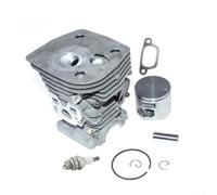 Kit de cilindro de motosierra de 47 mm para 455 455E 460 para Rancher para Jonsered CS2255 M142 aleación resistente al desgaste reemplazar 537320402 537320501