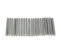 Kit de cincel para hacer patrones de joyería de 20 piezas PolyGen, 65 mm | Cinceles perforadores de 65 mm, juego de 20 piezas, construcción de alta dureza para tallar y texturizar joyas