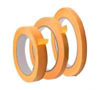 Kit de cinta adhesiva naranja para diapasón de guitarra para protección de cuello bajo, violín y guitarra, baja adherencia para rollos en 3 tamaños, sin calcomanías para pintura y mantenimiento de
