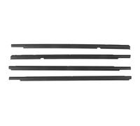 Kit de cinturón de sello de puerta de WeatherStrip 4pcs de goma duradera fuera de la ventana de la cinta mapa del sello para la instalación fácil para Lancer 2008 2017 trasero