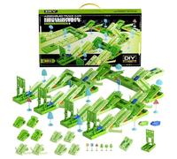 Kit de circuito de coche para niños interactivo flexible | Juguetes de carreras para niños a partir de 3 años y niñas, hogar, preescolar, viajes y escuela