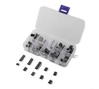 Kit de circuito integrado DIP de 85 piezas, 10 tipos NE555 LM324, temporizador de amplificador operativo, juego de chips IC para aficionados electrónicos, proyectos STEM de bricolaje, experimentos de