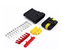 Kit de clavija de conexión de cable de 6 clavijas, terminales eléctricos de 1,5 mm, termorretráctil, enclavamiento rápido, mazo de cables, conectores de enchufe