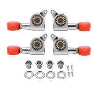 Kit de clavijas de afinación, clavijas de afinación de cuerdas, cabezales de máquina, afinadores de bloqueo, clavijas de afinación de plástico metálico 2R 2L para piezas de guitarra acústica y clásica