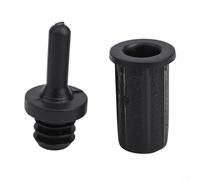 Kit de clavijas de plástico negro para parrilla con diseño de enchufe de bola para un fácil montaje de rejillas de gabinete de audio y proyectos de reparación de altavoces de bricolaje, juego de 10