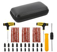 Kit de clavos para reparación de neumáticos sin cámara con estuche de almacenamiento y destornillador para coche, moto, bicicleta, ATV, bicicleta eléctrica y scooter