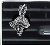 Kit de clip de ventilación A43 con cabeza de liebre, para decoración de coche, furgoneta, camión, mini autobús