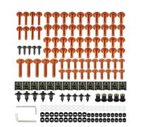 Kit De Clips para Pernos Y Tuercas Carenado Motocicleta Accesorios para Suzuki GS 500/500E GS500 GS500E GSR 600/750 GSR600 GSR750 ABS(Orange)