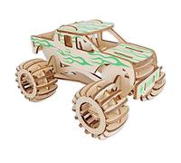 Kit de coche de madera Hot Rod 3D, detallado y resistente, mecánico