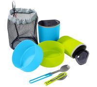 Kit de cocina para acampar MSR para 2 personas, azul y verde
