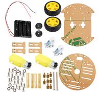 Kit de codificación científica Arduino UNO R3 Robot inteligente para coche con tracción a las cuatro ruedas Kit de inicio programable DIY STEM