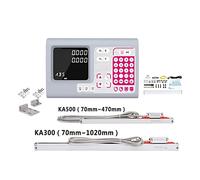 Kit de codificador lineal, Kit de conjunto Dro de lectura digital grande de 2 ejes y 2 PCS 5U Regla óptica lineal de escala de vidrio lineal for molino de torno Machin(KA500 KA300 YH800-2S)