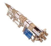 Kit de Cohetes Modelo UGEARS NASA Saturn V - Kits de Modelos de Naves espaciales para Adultos - Rompecabezas de construcción espaciales de Madera en 3D - Puzzle de Nave Espacial de Madera en 3D