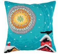 Kit de cojín de punto de cruz Sun, artículo 5 349 Colección D'Art - Tamaño 40x40 cm.