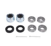 Kit de cojinetes de cubo de remolque 30205 con sellos, cubiertas antipolvo y pasadores de chaveta compatibles con ejes de remolque de servicio liviano