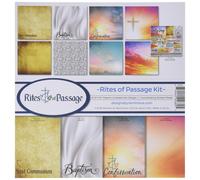 Kit de colecciσn de αlbumes de recortes Reminisce Rites of Passage, paleta multicolor de 12x12 pulgadas