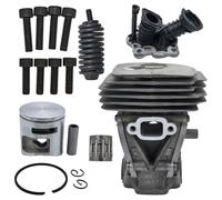 Kit de colector de admisión de pistón Nikasil de 42 mm para Husqvarna 445, 445e, 450, 450e II Rancher