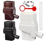 Kit De Colector De Agua De Lluvia De Alta Resistencia: Desviador Fácil De Instalar Para Jardinería Y Conservación De Agua Al Aire Libre, Captura El Doble De De Lluvia, Materiales Ecológic