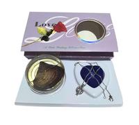 Kit de collar de perlas de deseo - Kit de fabricación de collares DIY, collar con camafeo enjaulado de perlas cultivadas en ostra, regalo del Día de San Valentín para su esposa, novia, madre