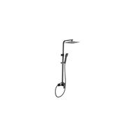 Kit de columna para ducha monomando con estructura cuadrada en color negro mate Mundo de Valaz - 20 cm