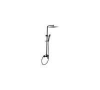 Kit de columna para ducha monomando con estructura cuadrada en negro mate Mundo de Valaz - 20 cm