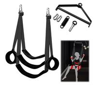 Kit de Columpio Erótico con Bondage para Parejas Mejorado - Montaje en Techo Giratorio 360° con Soporte Resistente y Asiento Extra Ancho Acolchado