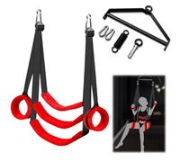 Kit de Columpio Erótico con Bondage para Parejas Mejorado - Montaje en Techo Giratorio 360° con Soporte Resistente y Asiento Extra Ancho Acolchado