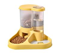 Kit de comedero automático y dispensador de agua para mascotas | Alimentador transparente 2 en 1 para alimentos y agua, herramienta de alimentación de diseño extraíble para perros, gatos, otros