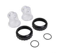 Kit de componentes de inserción de bomba de circulación para SPS50 SPS25 SPS75 SPS100 - Cubierta de prefiltro transparente con sellos de junta tórica y ajuste de tornillo para mantenimiento de