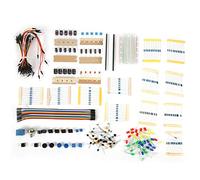 Kit de componentes de placa de desarrollo, material ABS para experimentos electrónicos, placa de pruebas de 400 orificios
