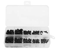 Kit de componentes electrónicos aislados con tornillo de nailon negro, 150 Uds., M2 M2.5 M3 M4 M5 para equipos electrónicos de oficina de comunicación