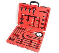Kit de comprobación de compresión para motores diésel, 40 bar/600 psi, probador de compresión de motor de gasolina con manómetro, motores de gasolina, prueba de pérdida de presión para coches y