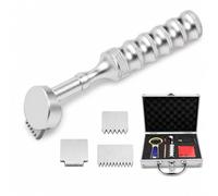 Kit de comprobador de adherencia, cuchillas multiespaciadoras, trazador manual de arañazos de pintura para evaluación de superficies de laboratorio y coche, dientes de acero y agarre de aleación