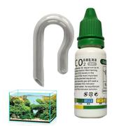 Kit de comprobador de gotas de vidrio de CO2, kit de prueba de CO2 para peceras, solución de comprobación de caída de CO2 Aquatics, kit funcional de co2 para acuario, comprobador de caída de CO2 más