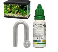 Kit de comprobador de gotas de vidrio de CO2, kit de prueba de CO2 para peceras, solución de comprobación de caída de CO2 Aquatics, kit funcional de co2 para acuario, comprobador de caída de CO2 más