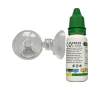 Kit de comprobador de gotas de vidrio de CO2, kit de prueba de CO2 para peceras, solución de comprobación de caída de CO2 Aquatics, kit funcional de co2 para acuario, comprobador de caída de CO2 más