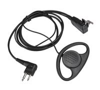Kit de comunicación manos libres, auricular en forma de D con micrófono y función PTT para radios bidireccionales Motorola.