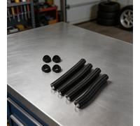 Kit de conductos de calentador diésel de 16 piezas diseñado para mangueras de salida de 42 mm con 4 conductos flexibles, 4 cabezales de hongo 8 abrazaderas