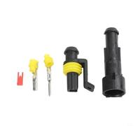 Kit de conector automotriz sellado impermeable con protección IP67 compatible con coches, motocicletas y barcos (1 pin)