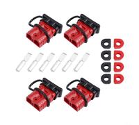 Kit de conector de batería 175A calibre 24 para cableado de cabrestante de camión RV con carcasa resistente al fuego UL94 V0 y cubiertas de goma para maletero