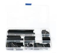 Kit de conector de cabecera de pin de paso de 2,54 mm, 120 unids una sola fila para aplicaciones de interconexión PCB con selección de 1x2pin a 1x40pin