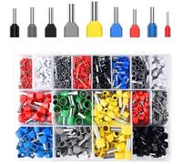 Kit de conector de cable 1200PCS para terminaciones eléctricas en gabinetes de control de sistemas de automatización e infraestructura de distribución de energía