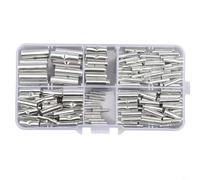 Kit de conector de cable de coche para automóvil, 200 terminales de empalme no aislados para cables de 24-8 AWG con cobre estañado