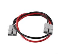 Kit de conector de carga de 120 A 600 V CC con cabezal doble chapado en | Diseño de doble cabeza, desconexión fácil de conectar, carcasa de policarbonato gris, para una construcción robusta