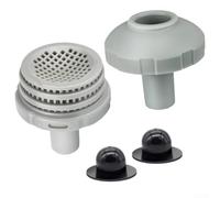 Kit de conector de chorro de agua para piscina intex, juego de accesorios de entrada y salida de repuesto con rejillas de colador y boquilla para un fácil ajuste y marco de piscina