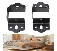 Kit de conector de marco de cama en forma de U para asegurar la viga de soporte central a la cabecera y el estribo en marcos de cama estándar o personalizados (40 mm)